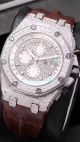 Replica AP Royal Oak Offshore Iced Out Chronograph Diamond Watch SS Black Leather (7)_th.jpg
